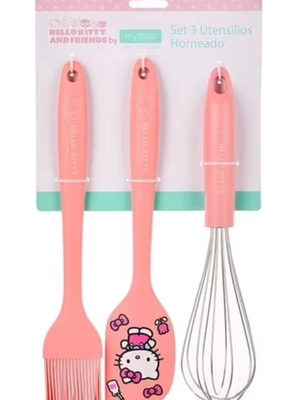 Hello Kitty Pink Baking Utensil Set - 3 Pieces